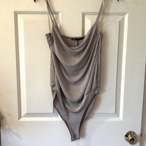 Zara shimmer body suit